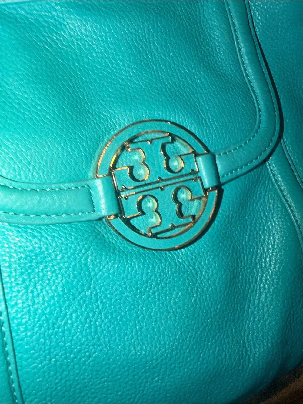 Tory Burch Turquoise 2 way bag and wallet combo!